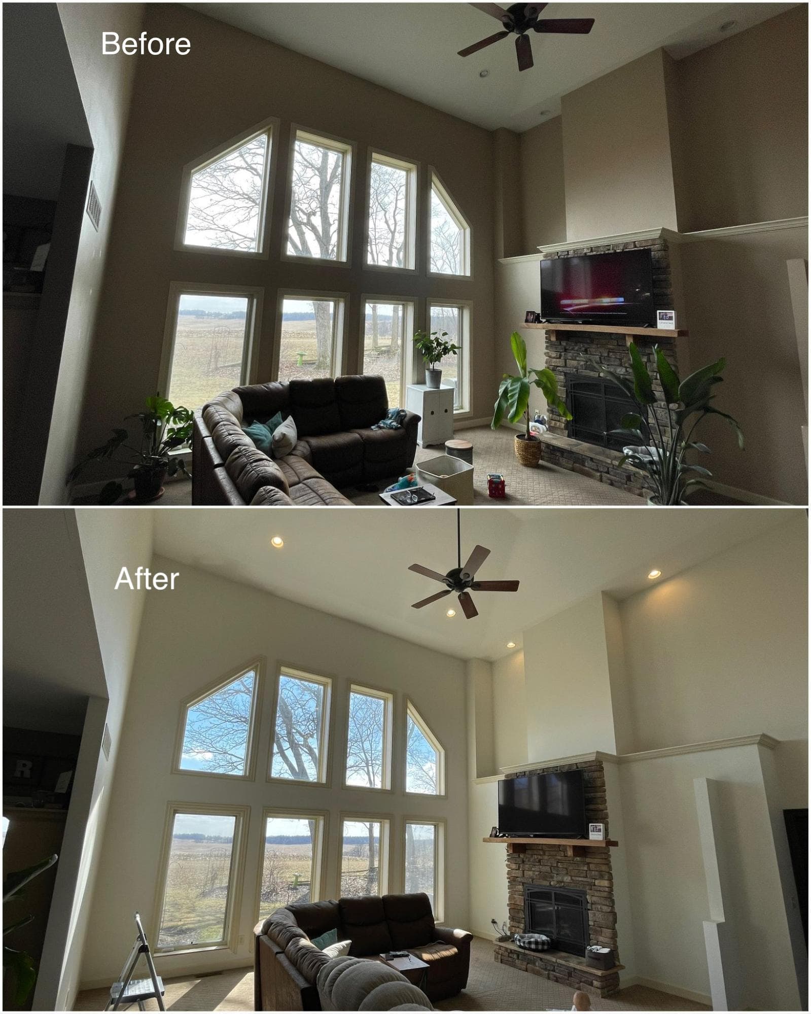 Completed interior painting project by G & G Painting in Eastern Iowa (3)